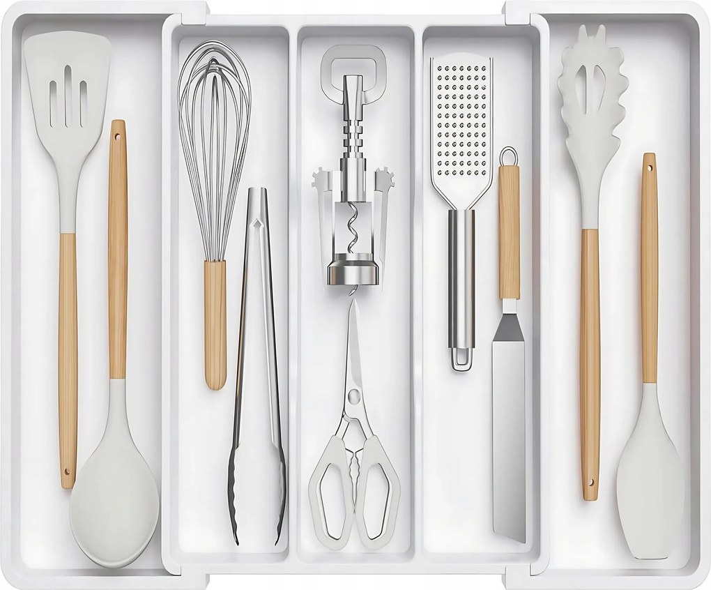 Lifewit Állítható evőeszköz- és konyhai eszköztartó fiók rendszerező