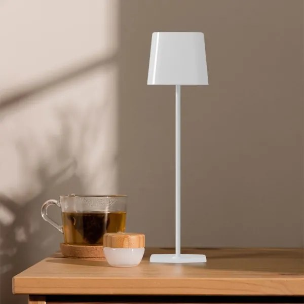 LED Napelemes mágneses asztali lámpa LED/5W/5V 3000-6000K 3600 mAh IP65 fehér