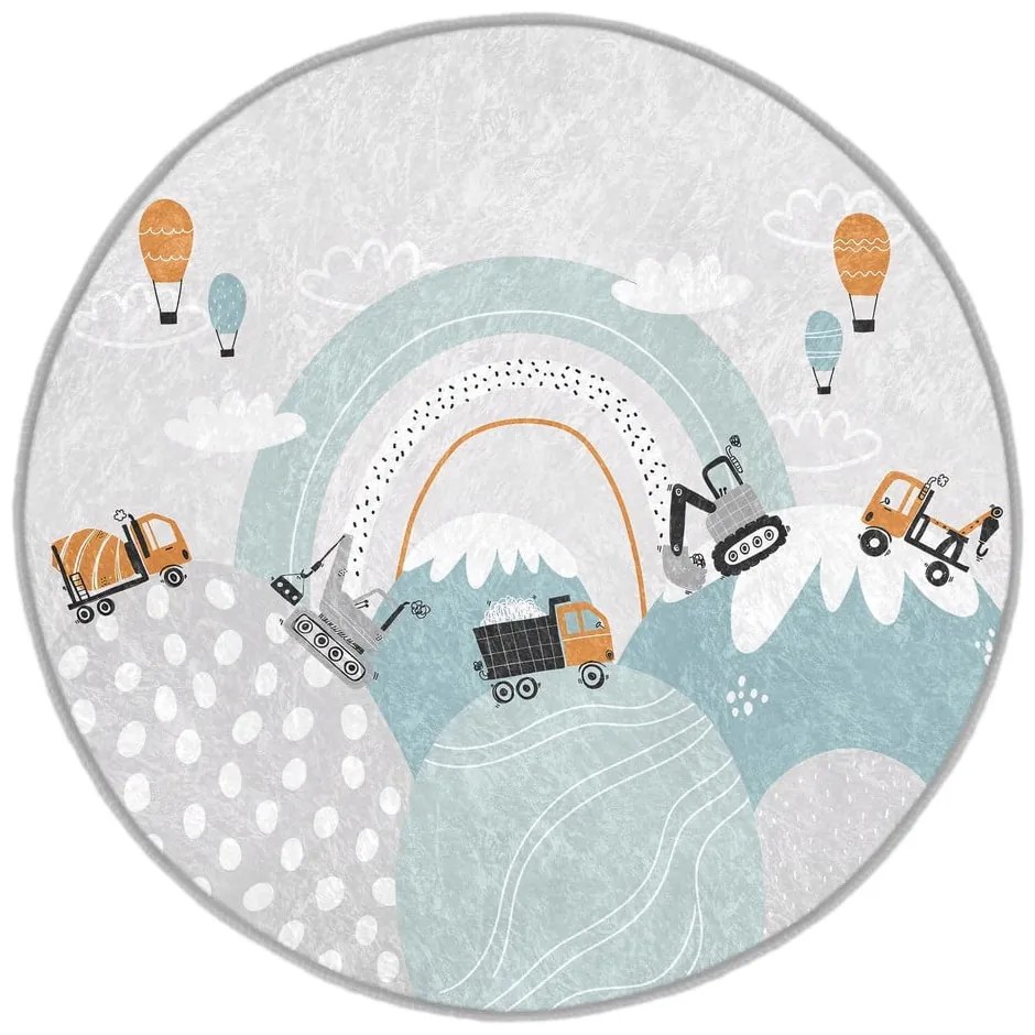 Mosható gyerek szőnyeg ø120 cm Snowy Hills – Mila Home