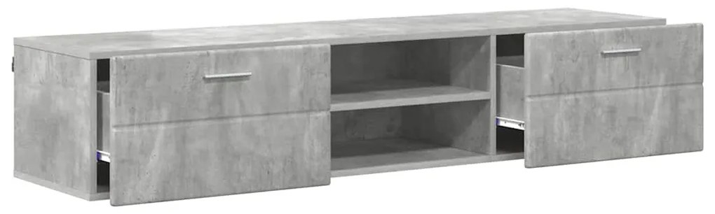 TV szekrény fiókkal Magasfényű fehér 150 x 39 x 30 cm Faanyag