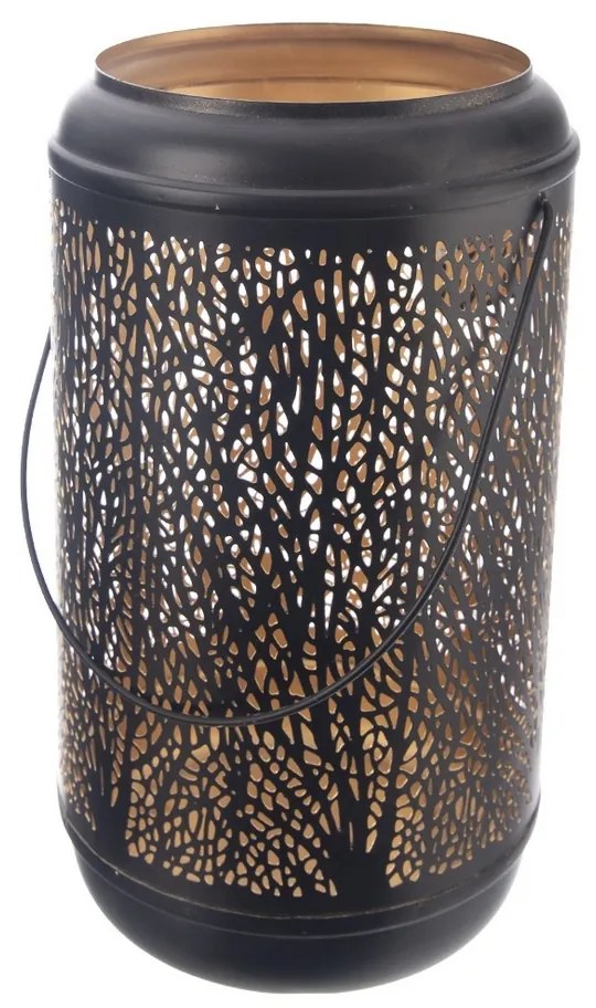 InDecor Fém gyertyatartó Tree fekete, 13 x 13 x 23cm, S