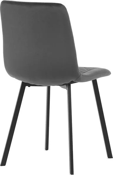 Szürke bársony étkezőszék, DCL-973 GREY4