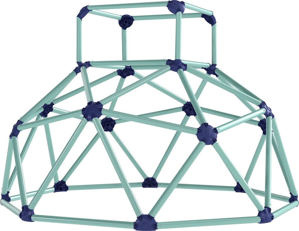 AIYAPLAY mászódóm Ø182,5 cm — UV-álló, vízálló kültéri mászóka gyerekeknek, max. 90 kg, 3–8 éves, műanyag, kék | Aosom