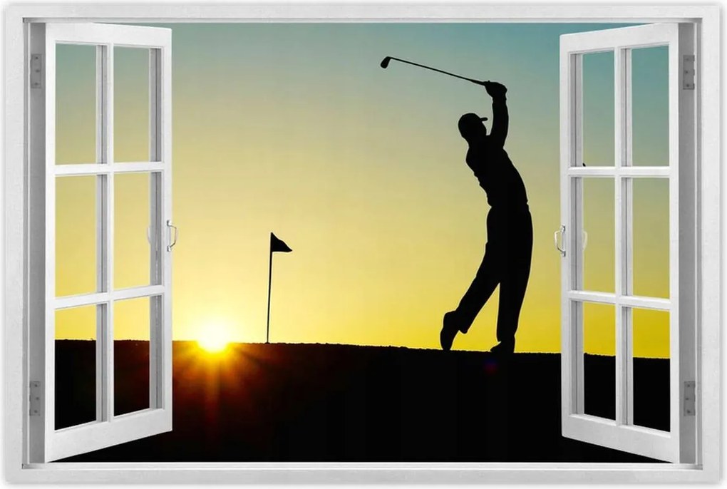 Poszterek 90x60 Golfozó Vászonnyíl