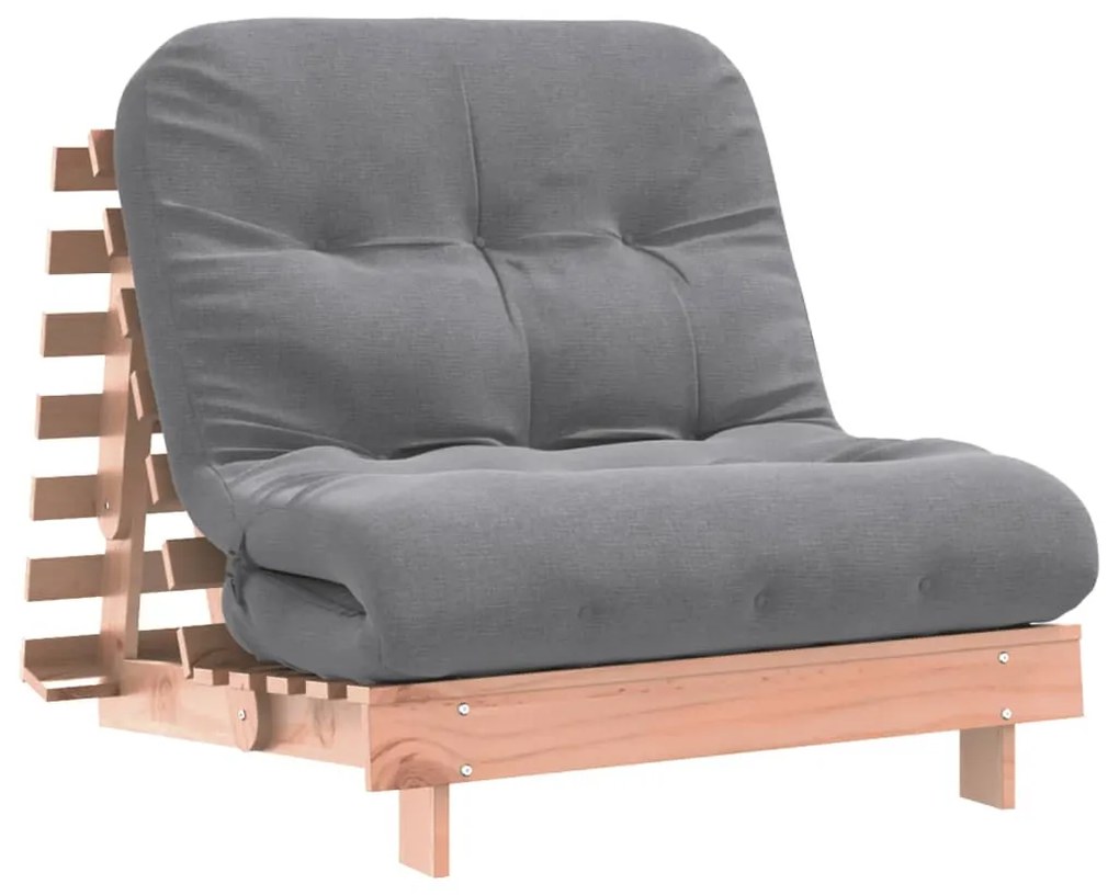 tömör duglászfenyő futon kanapéágy matraccal 80 x 206 x 11 cm