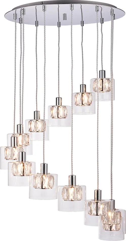 Endon glamour modern függeszték verina króm átlátszó end76518