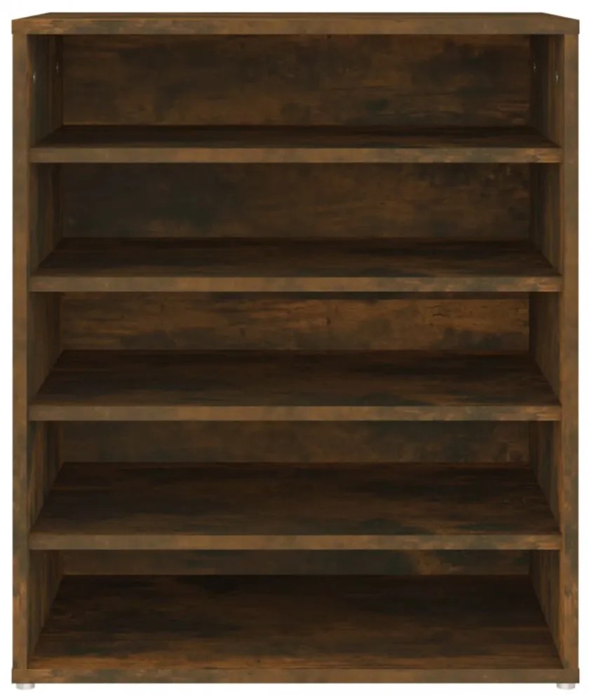 füstös tölgy színű szerelt fa cipősszekrény 60 x 35 x 70 cm
