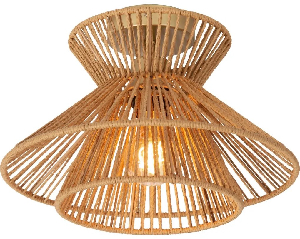 Lucide 10120/32/72 - Mennyezeti lámpa TASMAN 1xE27/60W/230V bézs