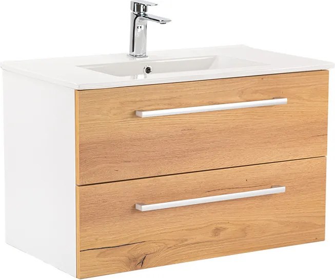 Vario Clam 80 Fürdőszoba alsó szekrény mosdóval