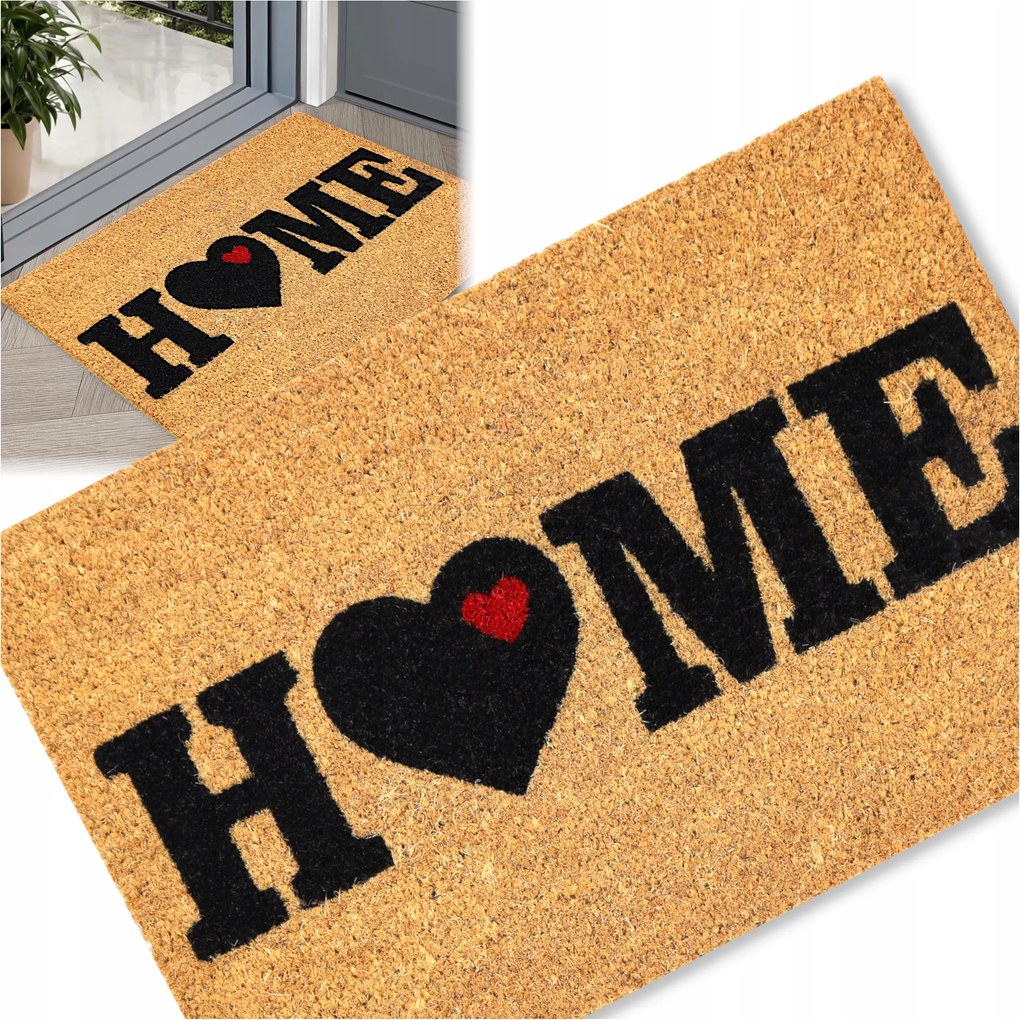 Lábtörlő Külső Bejárati Ajtóhoz 40x60 Gumi Nagy Kókusz