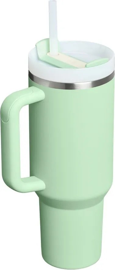 Zsályaszínű rozsdamentes acél termosz szívószállal 1,18 l Quencher H2.0 FlowState Tumbler Pistachio – Stanley