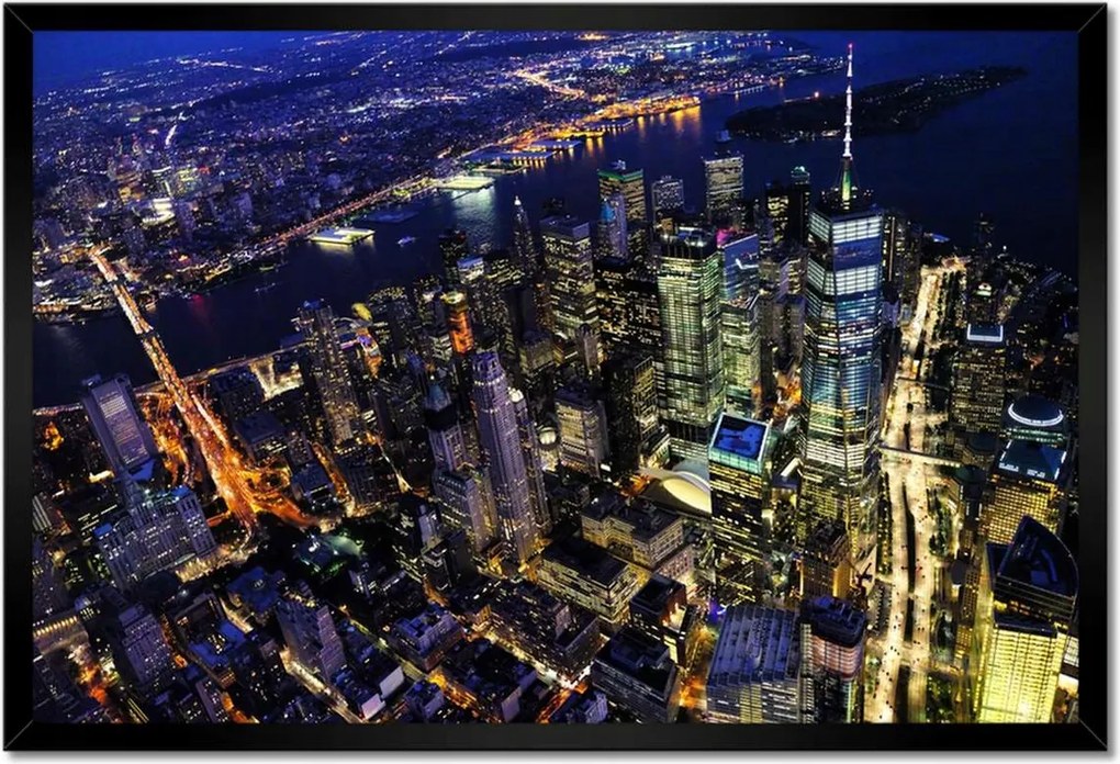 Poszterek keretben 60x40 New York felülnézet