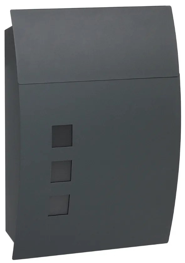 Postaláda BK 931, ablakos, antracit