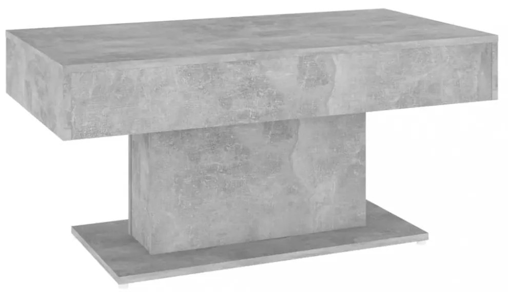 betonszürke szerelt fa dohányzóasztal 96 x 50 x 45 cm