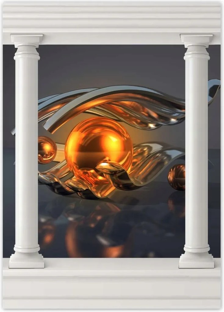 Poszterek 50x70 Absztrakt Golyók a kézben