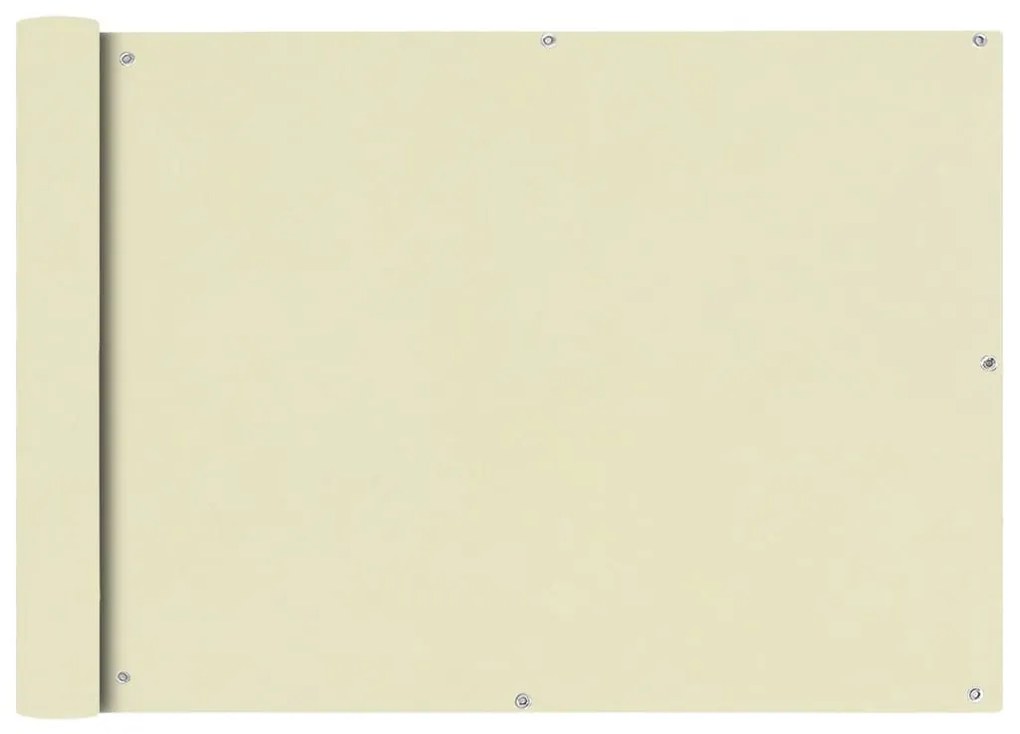 75x600 cm krém Oxfrod szövetű erkély ablak sötétítő
