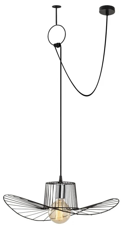 Fekete függőlámpa fém búrával ø 50 cm Tel – Opviq lights