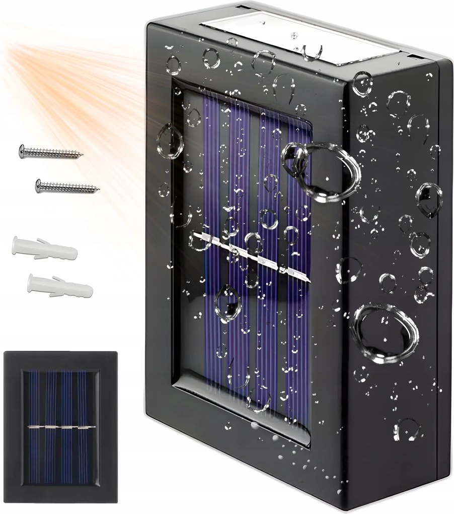 Napelemes Fali Lámpa Kültéri Led Fali Lámpa