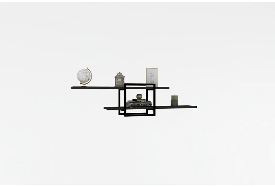 Fali polc Mone - Anthracite, Black