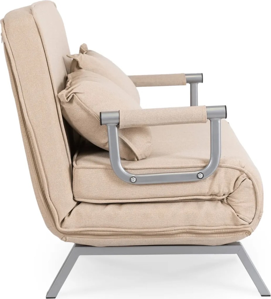 Kétszemélyes dönthető fotel bézs színben BART 2