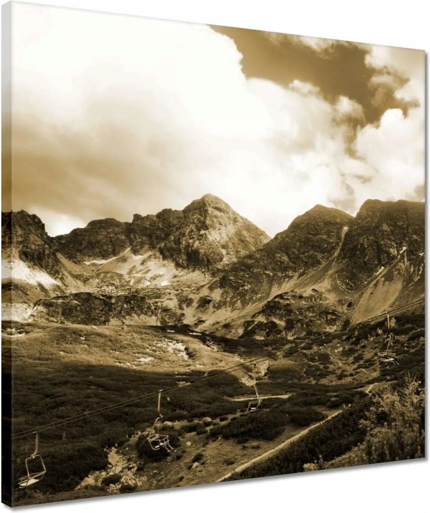 Vászonkép 40x40 Tátra Lengyel hegyek Kilátás