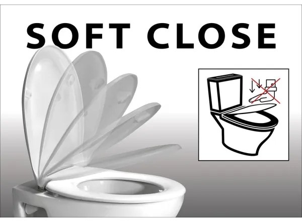 Sapho - LISA SoftClose WC ülőke, fehér