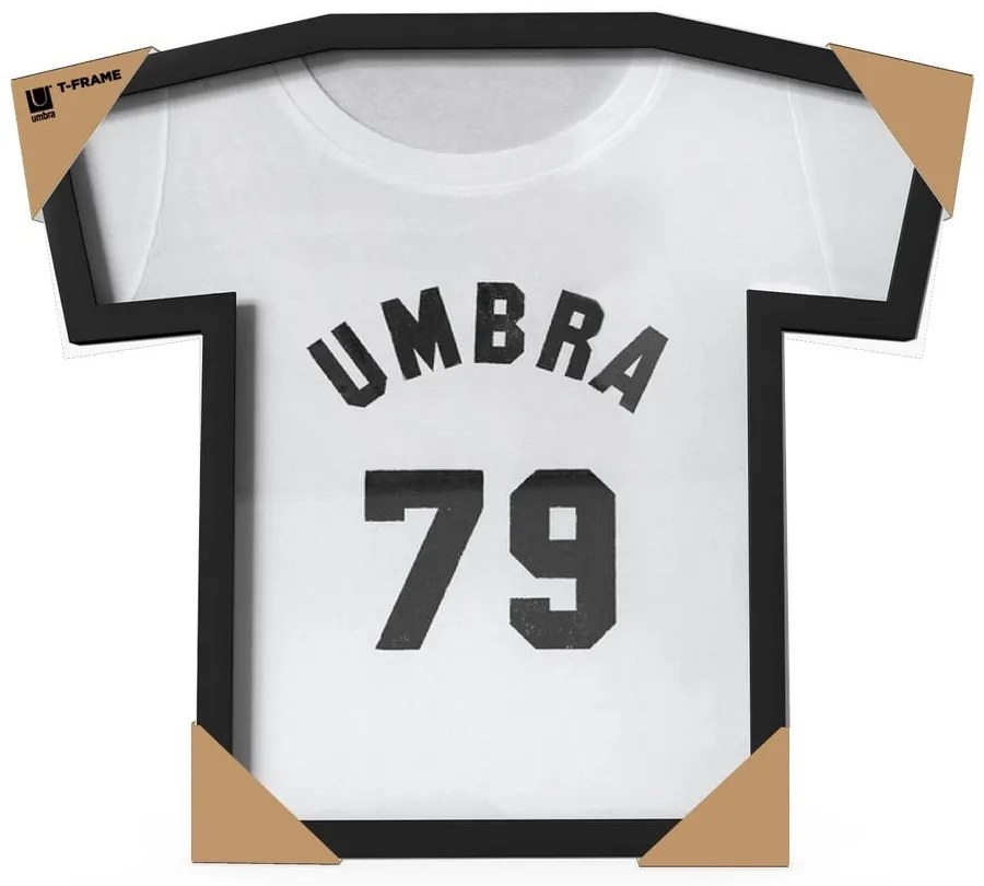 Fekete műanyag fali képkeret 50x54,5 cm T-Frame – Umbra