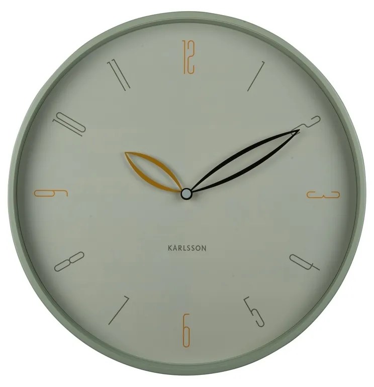 Karlsson 6012GR design falióra zöld, 40 cm átmérővel