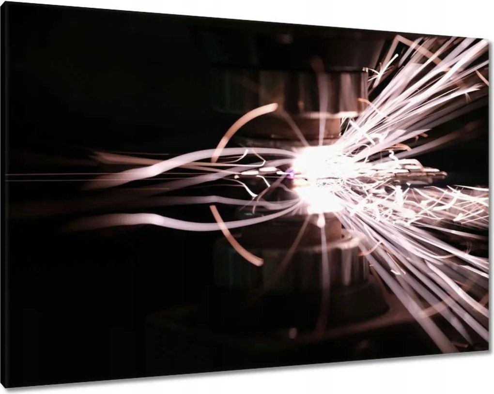 Vászonkép 100x70 Világos szikrák fémből