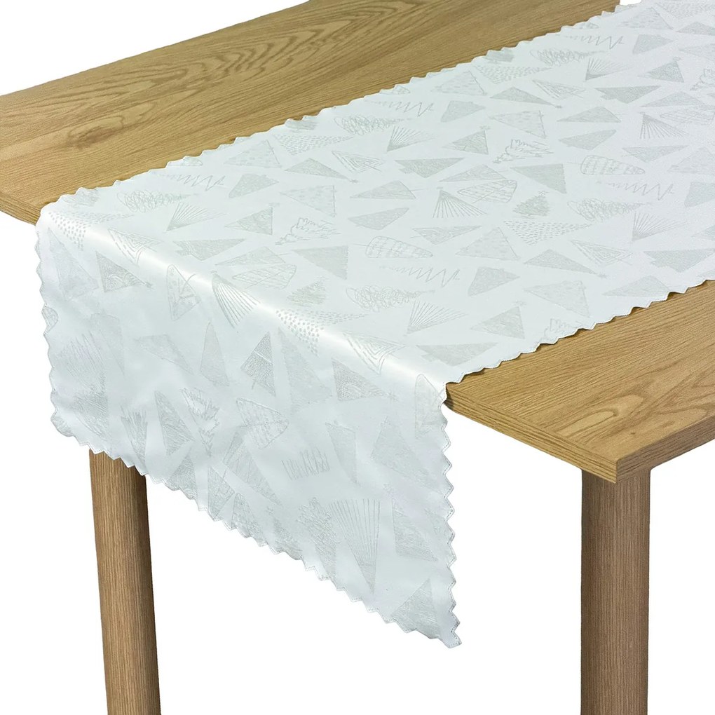 Foltálló Futópad Karácsonyi Szenteste Szürke Karácsonyfa 40x140 cm