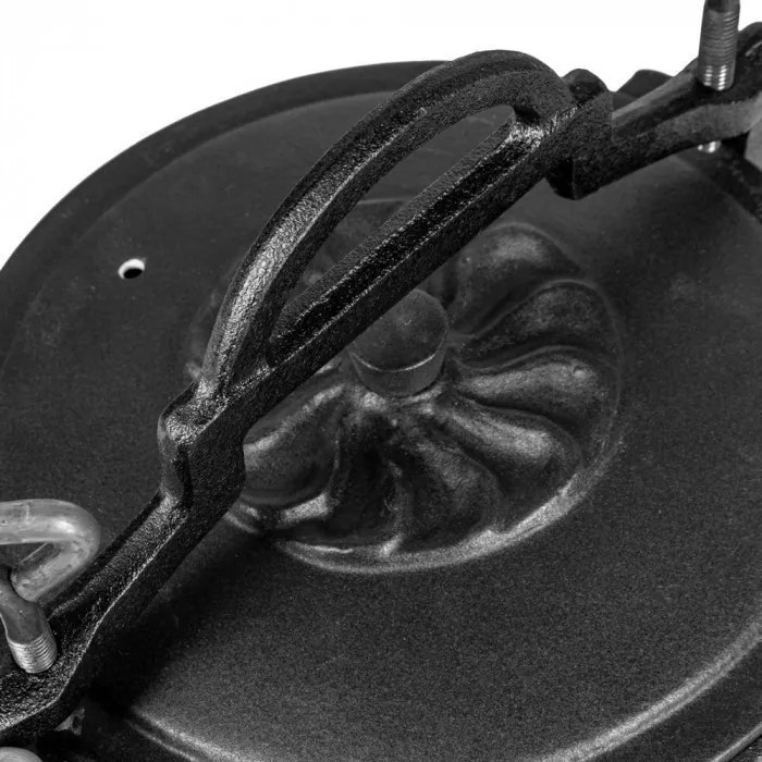 Öntöttvas edény lábakkal 10 literes zománcozott