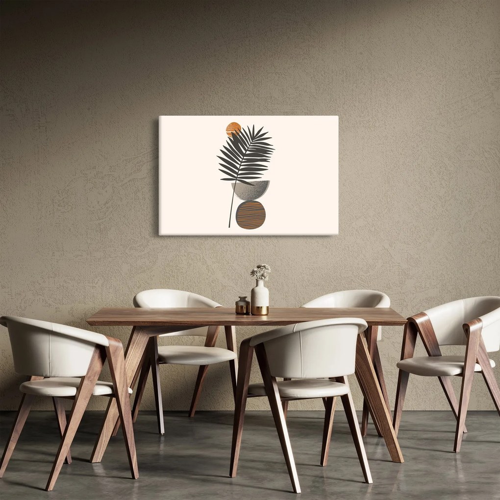 Kép - Absztrakció pálmalevéllel (90x60 cm)