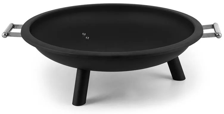 Trino, tűzrakóhely, parázstartó, kandalló a teraszra, Ø 80 cm, acél, fekete