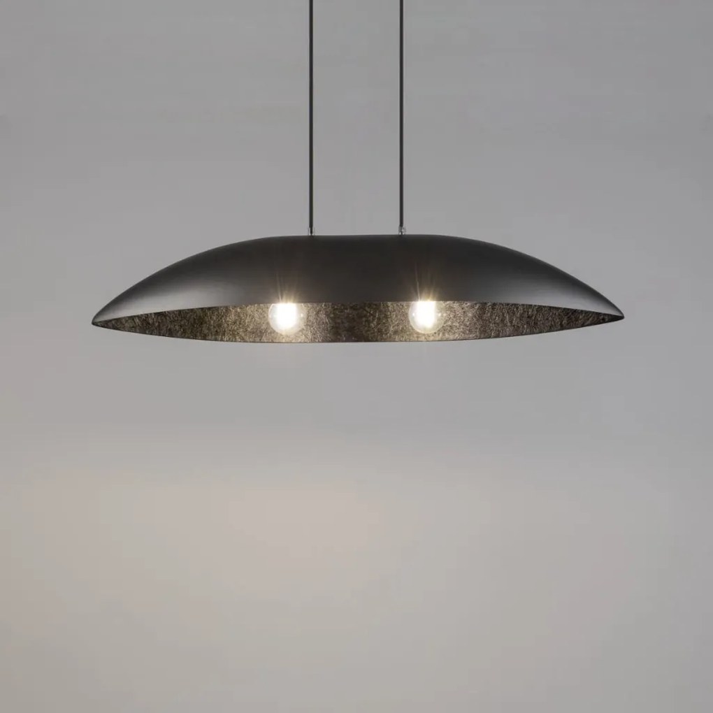 SIGMA LIGHTING 40643 GONDOLA Modern Függesztett Lámpa Fekete, Ezüst E27 IP20