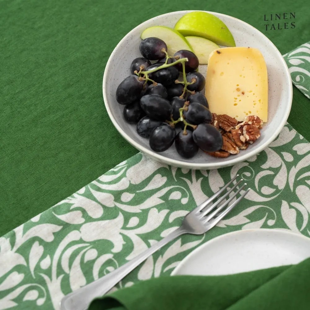 Len asztali futó 40x150 cm True Green – Linen Tales