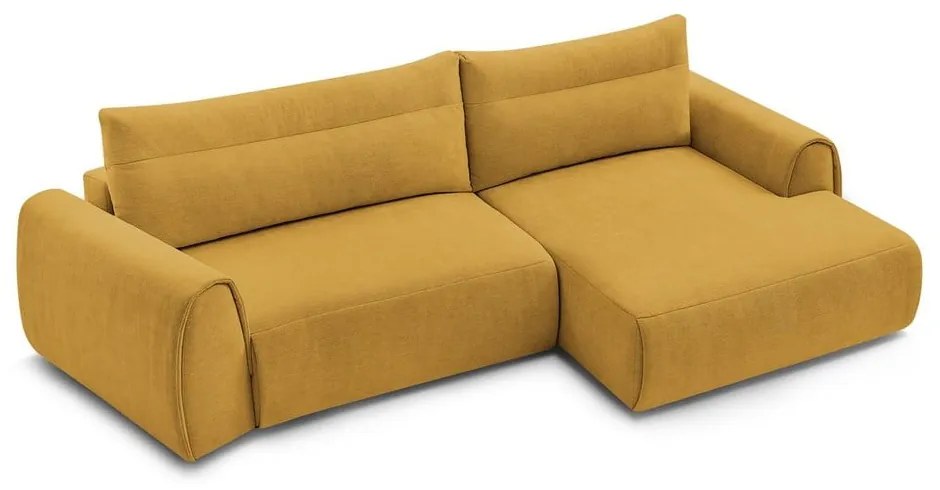Okkersárga sarokkanapé Aden – Bobochic Paris