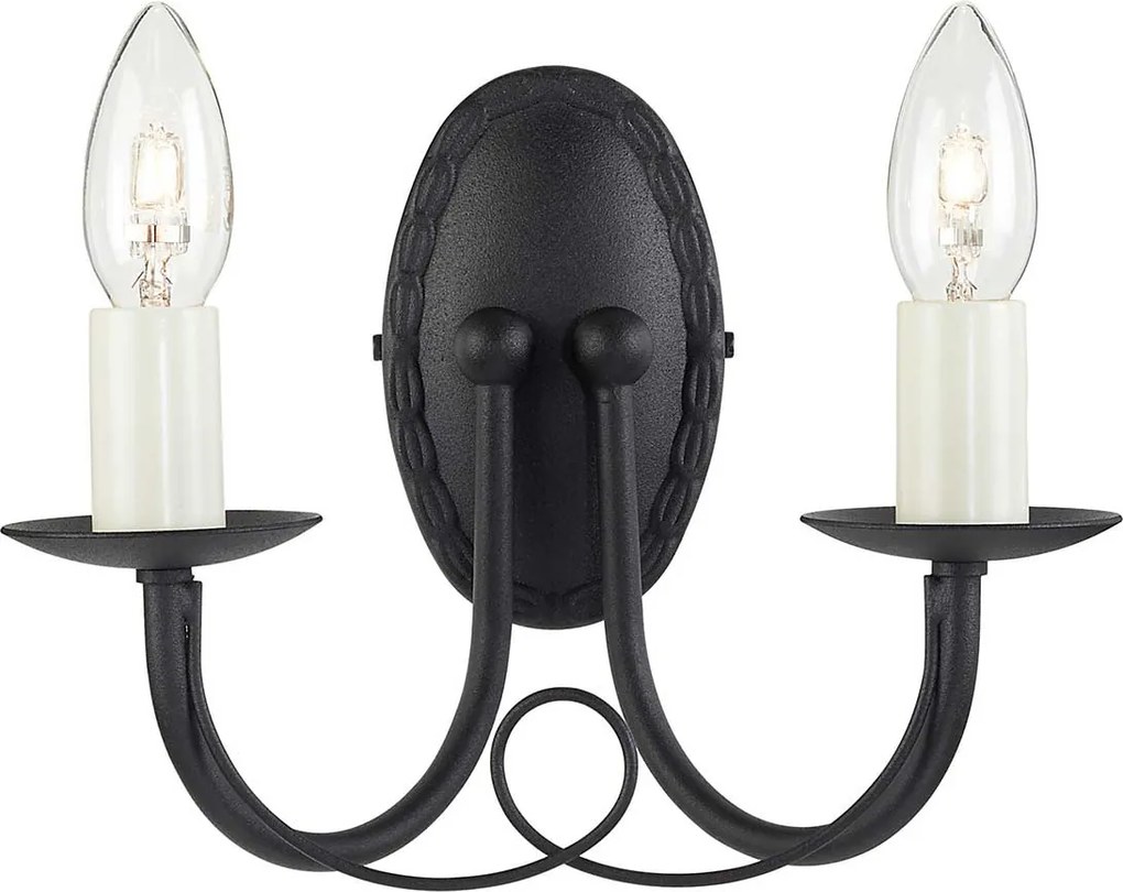 Elstead klasszikus fali lámpa minster fekete elsmn2-black