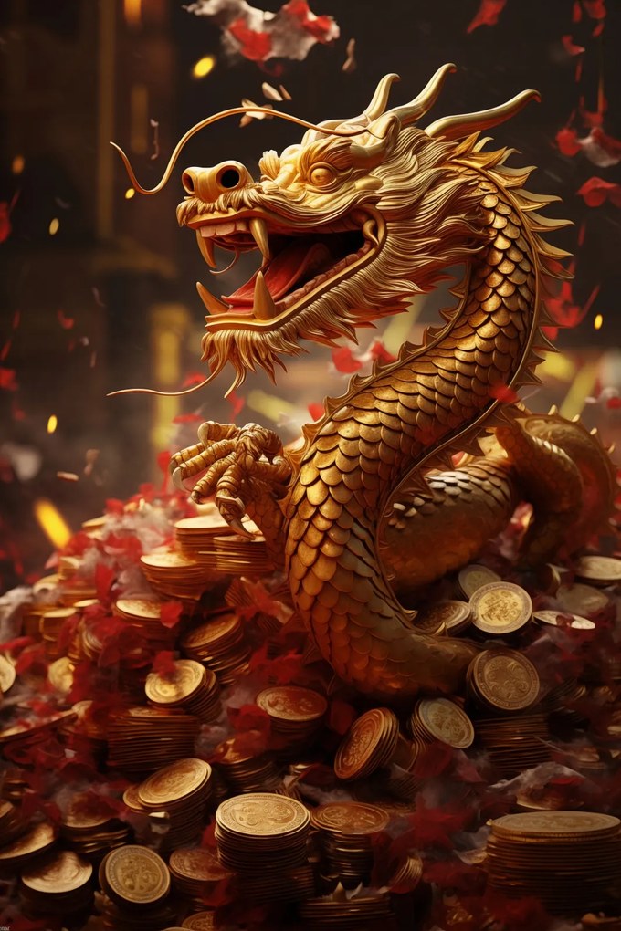 Poszter 61x91,5cm A gazdagság sárkánya