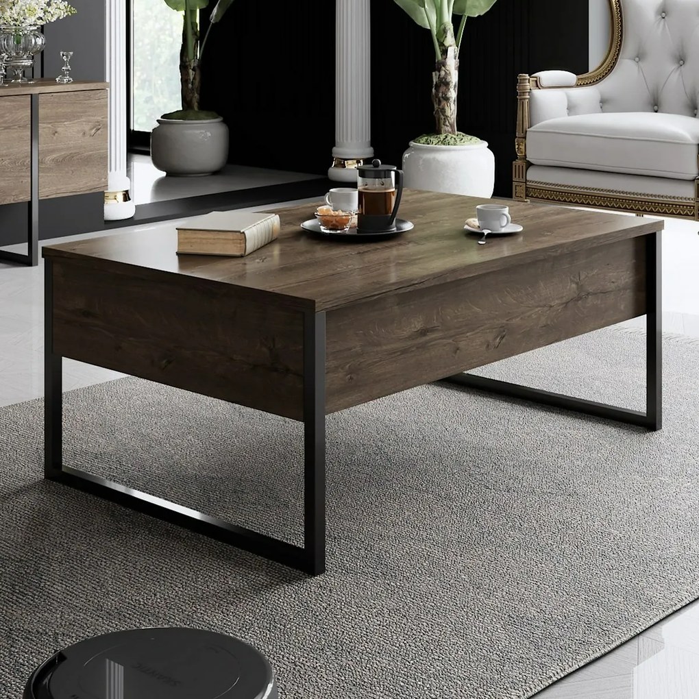 Luxe Walnut and Black konferenciaasztal