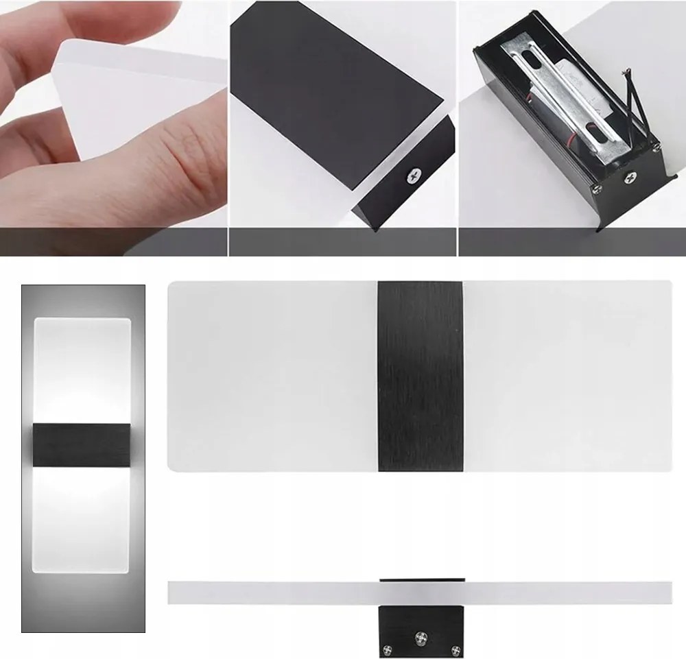 Led fali lámpa beltéri fali világítás modern fali világítás 12W