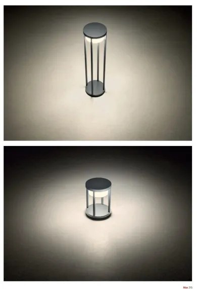 Redo 90676 - LED kültéri lámpa MAX LED/15W/230V 2700K 80 cm IP65 antracit