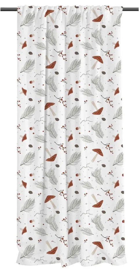 Fehér pamut-szatén függöny 110x250 cm Toadstools – Butter Kings