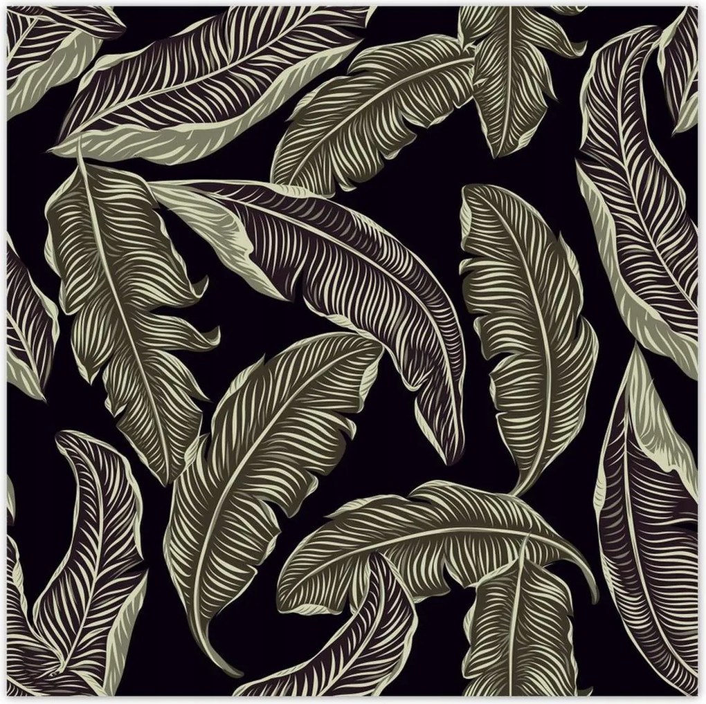 Poszterek 140x140 Trópusi levelek Levelek