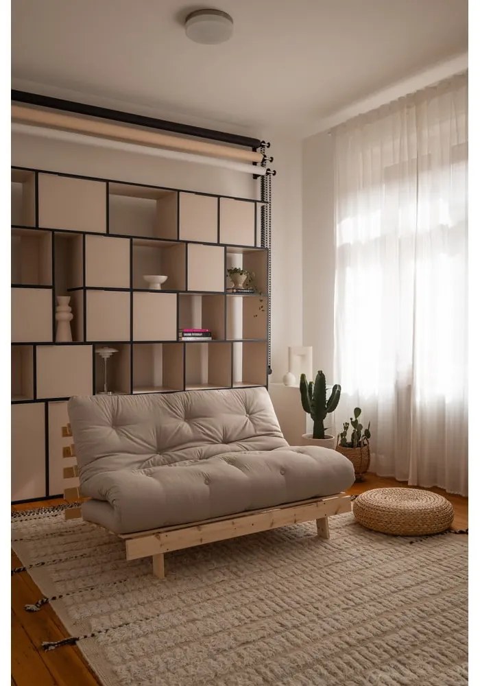 Sötétkék kinyitható kanapé 140 cm Roots – Karup Design