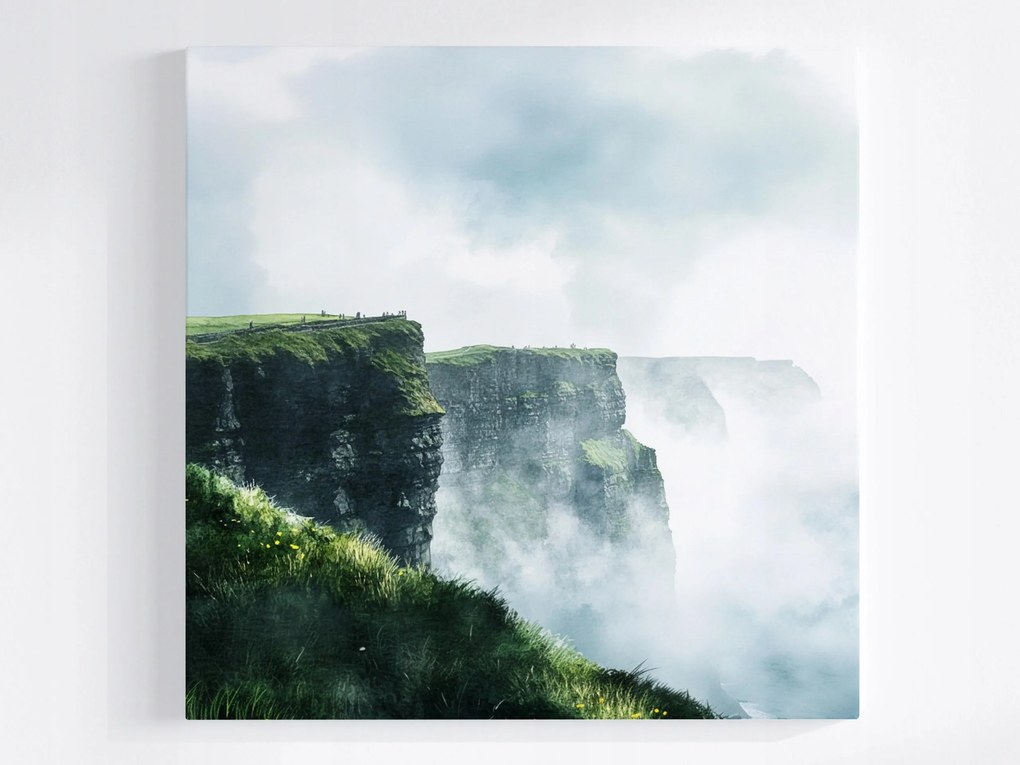 Vászonkép Canvas Tájkép Írország Mohair Sziklák Atlanti-óceán Kilátás 40x40