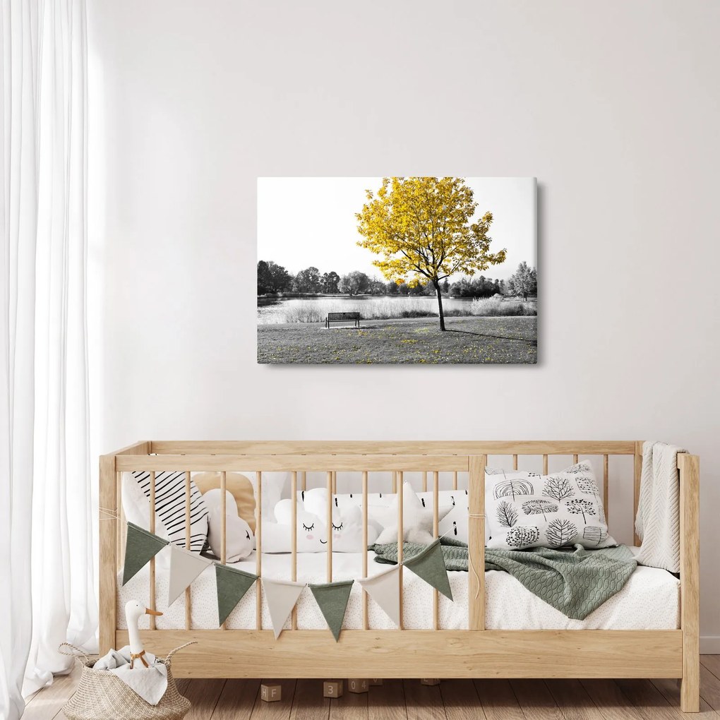 Kép - Pihenés a parkban (90x60 cm)