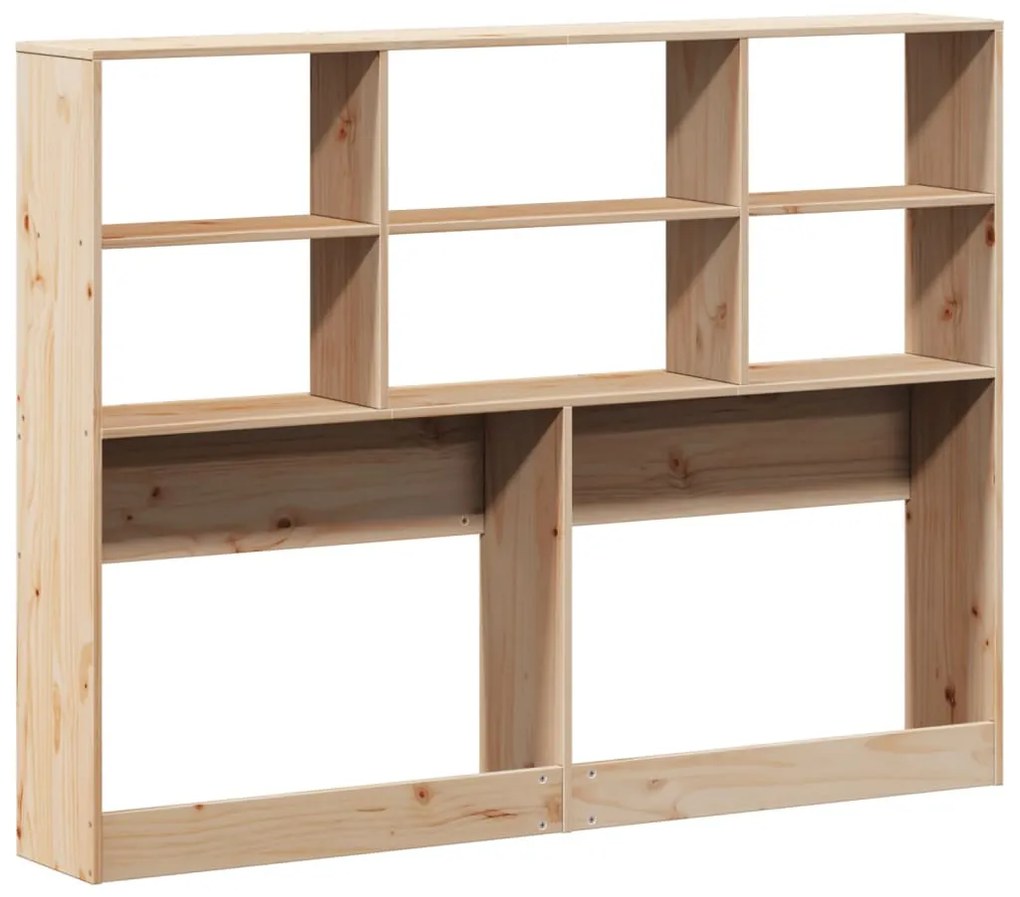 tömör fenyőfa fejtámla tárolóval 140 cm