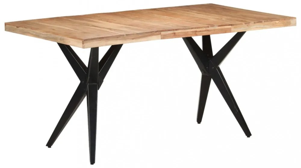 tömör akácfa étkezőasztal 160 x 80 x 76 cm