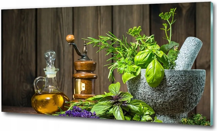 Fotó üvegkép Cseresznye a kézben 125x50