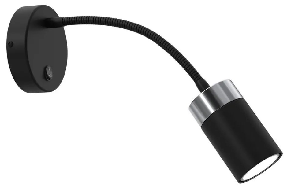 Rugalmas lámpa JOKER1xGU10/8W/230V fekete/matt króm